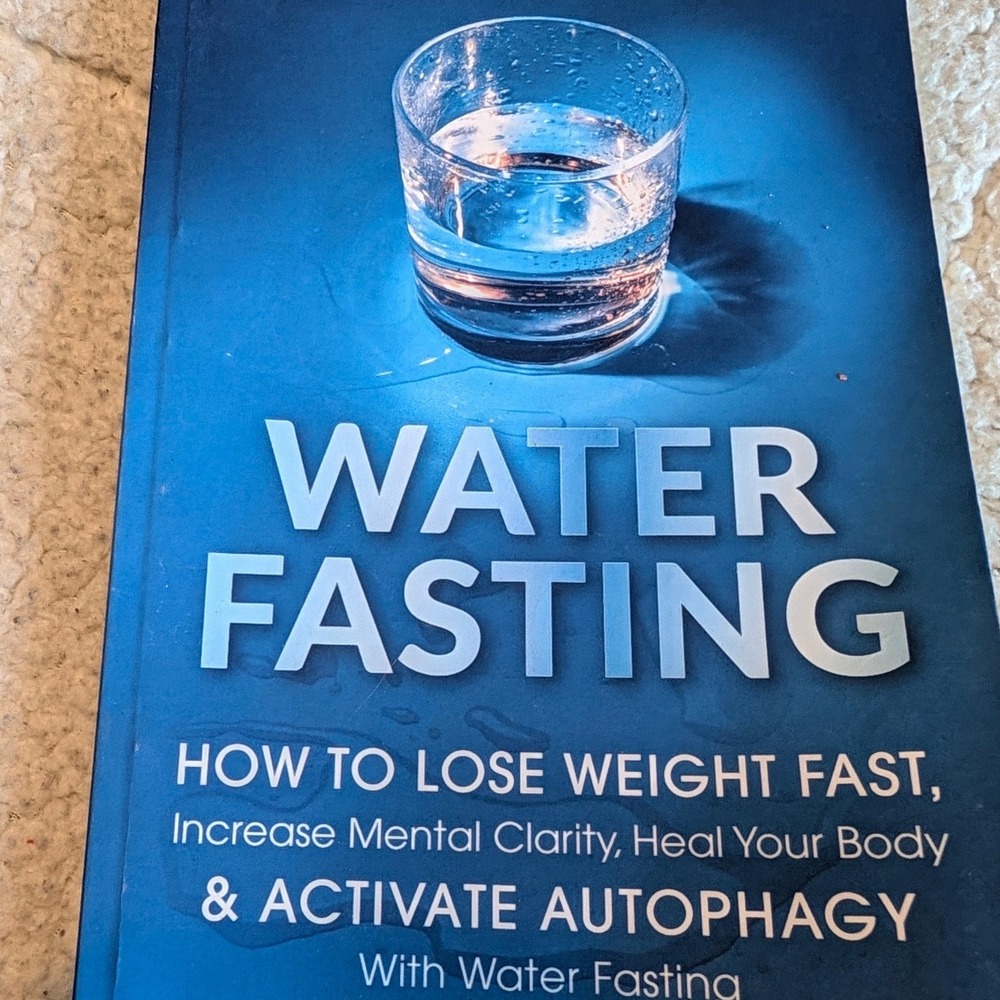 Kate McCarthy Water Fasting Book Unisex OS Blue Good Autophagy Weight Loss Guide